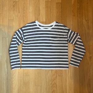 Everlane Long Sleeved Box Cut Tee, XS